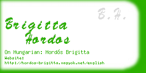 brigitta hordos business card